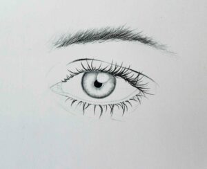 how to draw eyes step 4