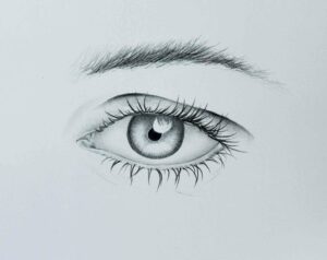 how to draw eyes step 6