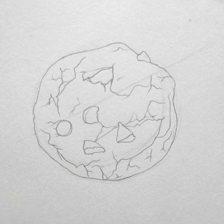 how to draw a cookie step 3